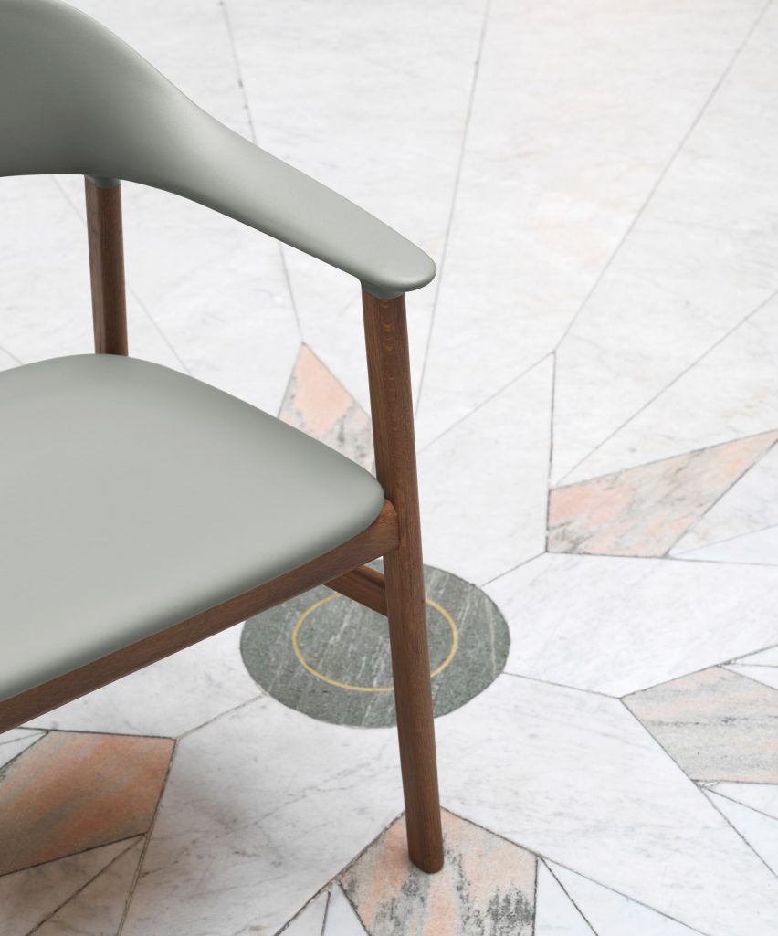 Simon Legald's Herit chair for Normann Copenhagen is "draped in nostalgia"