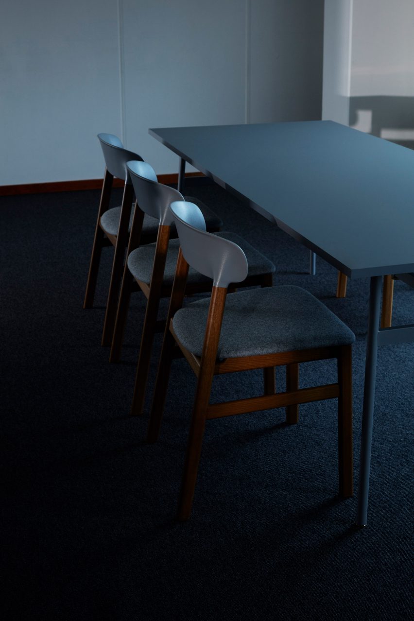Simon Legald's Herit chair for Normann Copenhagen is "draped in nostalgia"