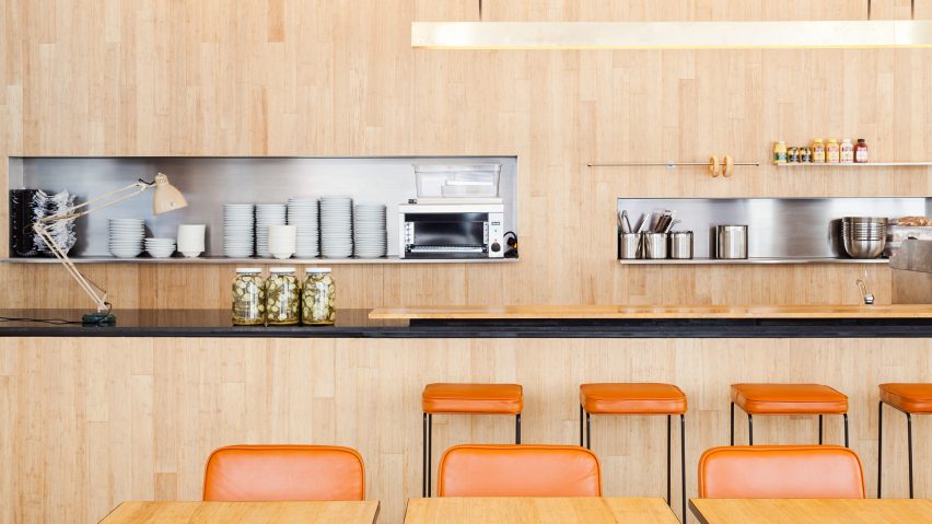 Fifties eateries in São Paulo influence deli at Institute of Architects of Brazil
