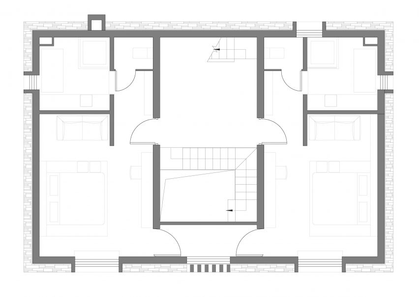 3D-printed pavilion contrasts with traditional stone structure at LEI House by AZL Architects