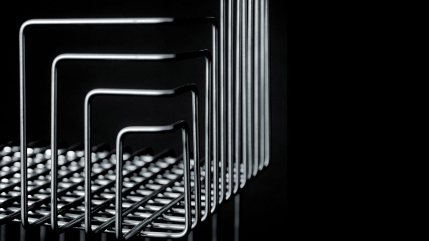 Thomas Feichtner bases Octagon chair on wire fencing and shopping trolleys