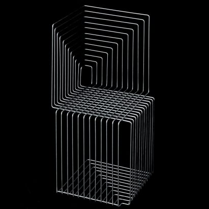Thomas Feichtner bases Octagon chair on wire fencing and shopping trolleys