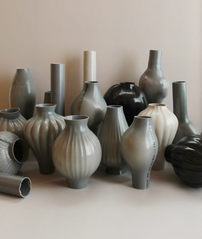 Kodai Iwamoto transforms plastic pipes into flower vases