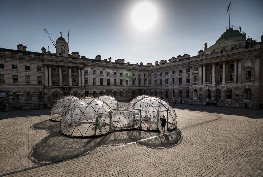 Pollution Pods by Michael Pinsky at Somerset House