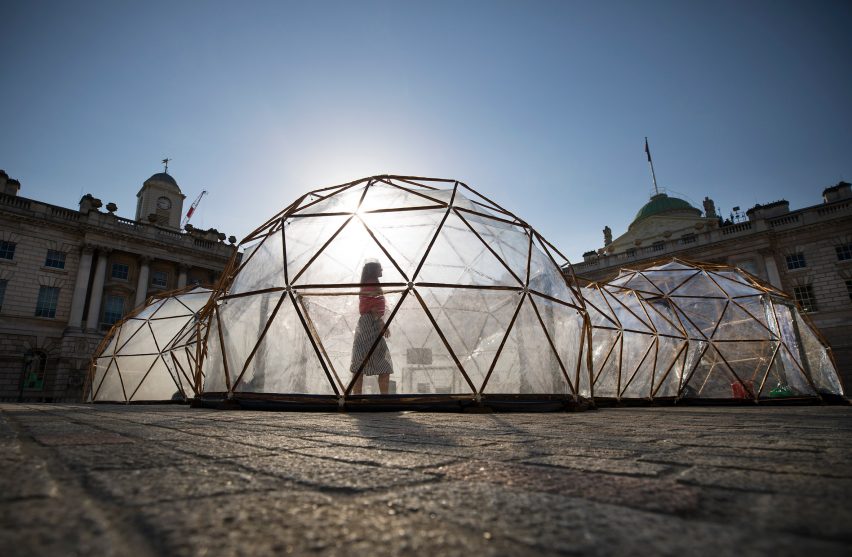 Pollution Pods by Michael Pinsky at Somerset House