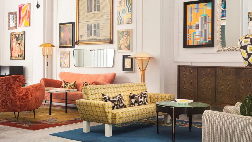 Kelly Wearstler furnishes San Francisco Proper hotel with vintage European design