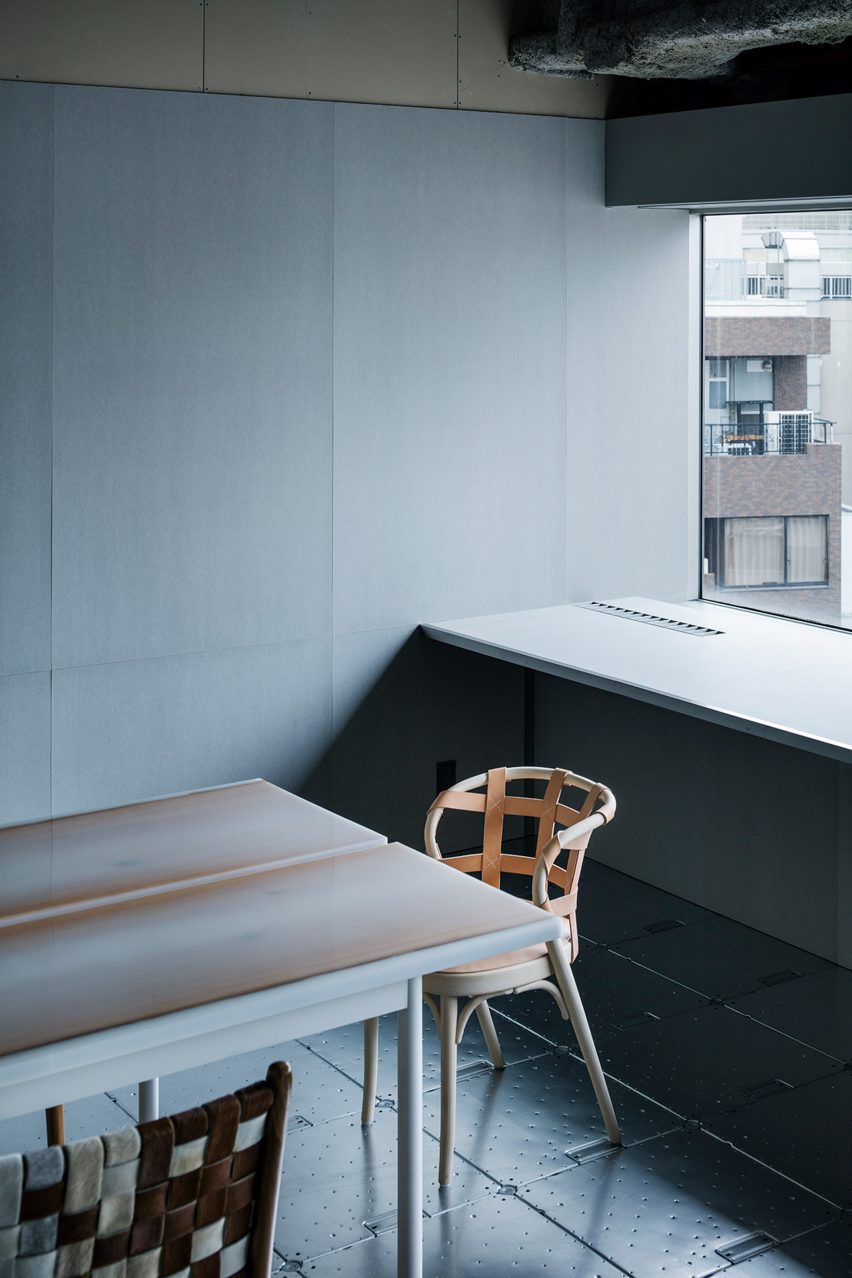 Schemata Architects plays with materials and movable furniture at Tokyo record-label offices