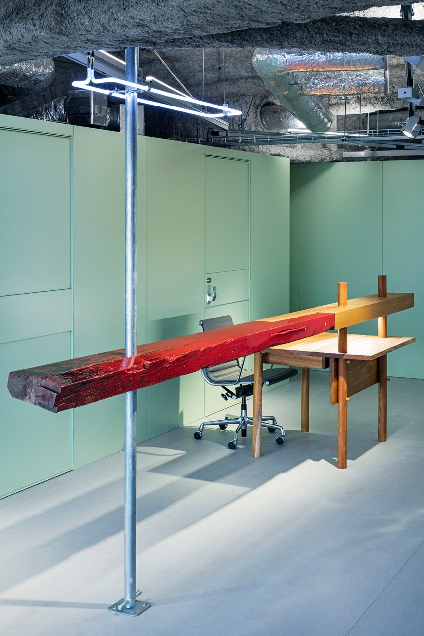 Schemata Architects plays with materials and movable furniture at Tokyo record-label offices