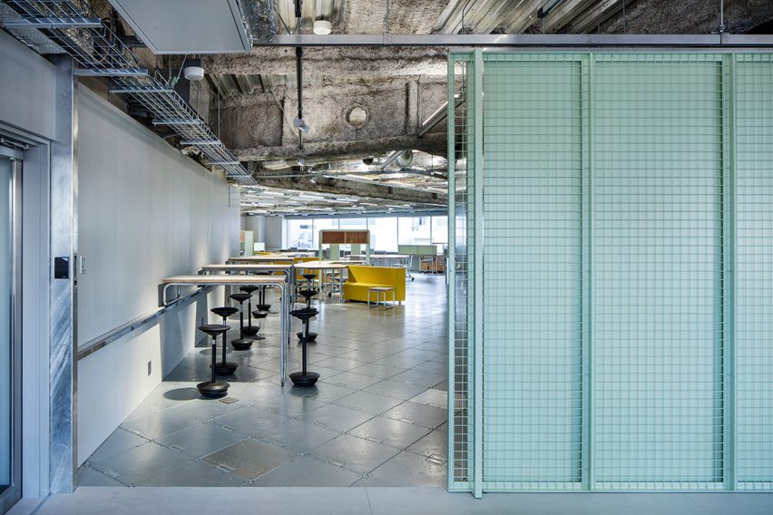 Schemata Architects plays with materials and movable furniture at Tokyo record-label offices