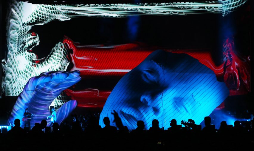 The Weeknd set at Coachella by Es Devlin
