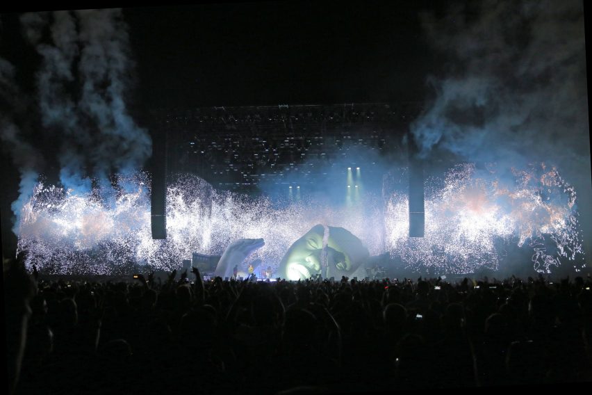 The Weeknd set at Coachella by Es Devlin
