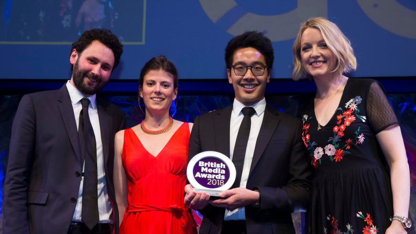 Dezeen wins International Commercial Team of the Year at British Media Awards