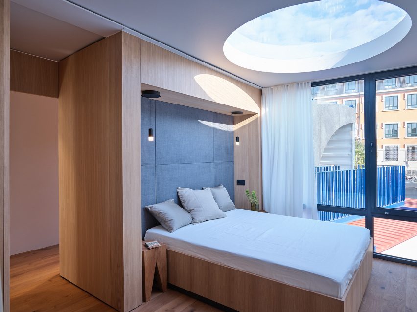 Containerwerk installation in Milan made from shipping containers