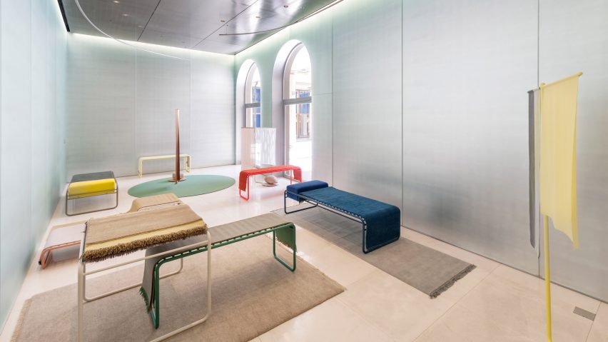 Katrin Greiling turns Kinnsand rugs into furniture