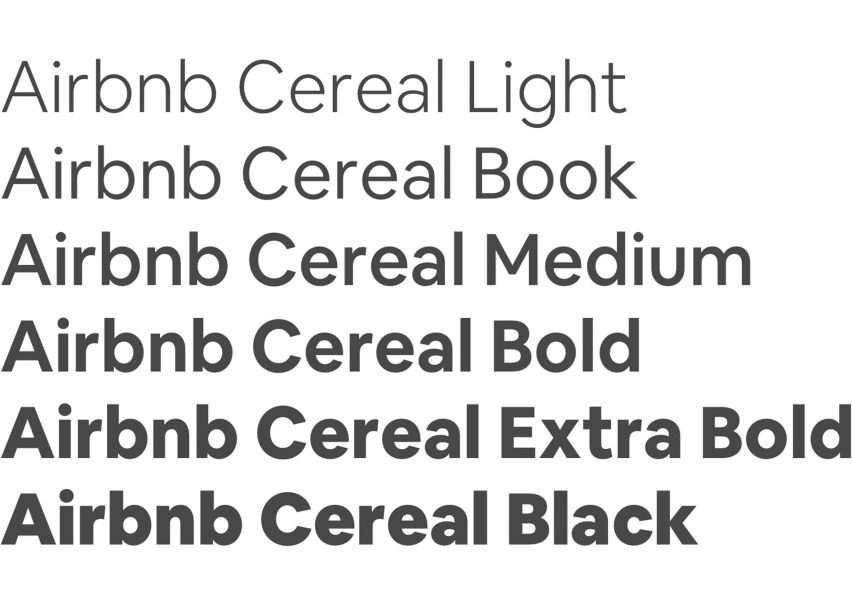 Airbnb typeface designed by Dalton Magg