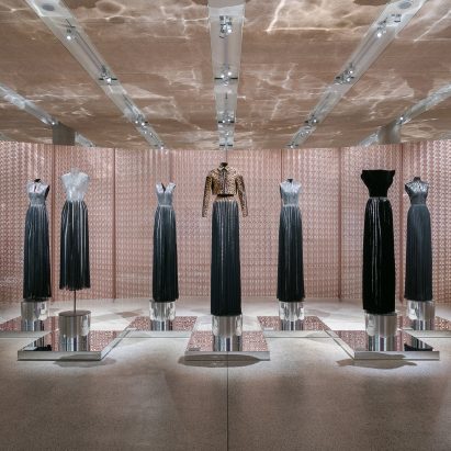 Azzedine Alaïa’s Design Museum exhibition teams garments with custom-made screens