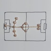 Saskia Diez creates football-formation earrings ahead of World Cup