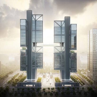 DJI’s headquarters designed by Foster + Partners will feature skybridge to showcase drones