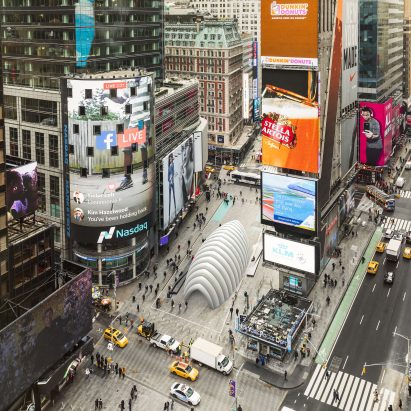Inflate pavilion in Times Square render