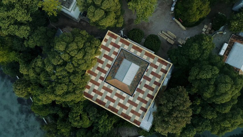 British Pavilion Venice Architecture Biennale, drone photography by Cultureshock Media
