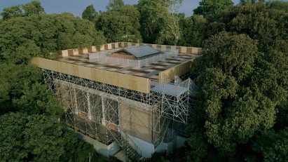 British Pavilion Venice Architecture Biennale, drone photography by Cultureshock Media