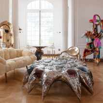 Misha Kahn unveils jewelled tables and “animated” chairs at Nomad Monaco