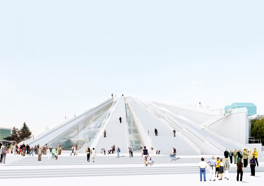 Tirana pyramid by MVRDV