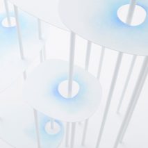 Nendo designs steel furniture to look like watercolour-painted paper