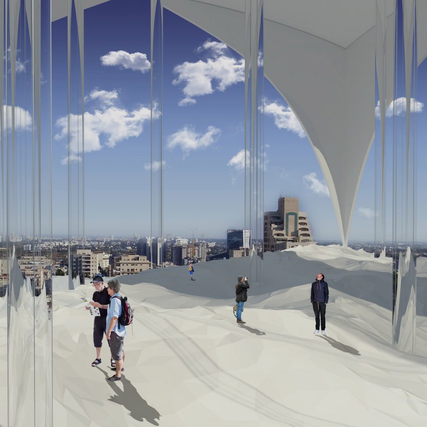 Lilach Borenstein proposes multi-storey park to give inhabitants a break from urban stress