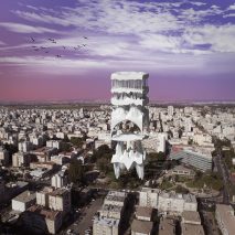 Lilach Borenstein proposes multi-storey park to give inhabitants a break from urban stress