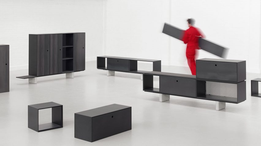 Paul Crofts designs storage system for Isomi made up of modular wooden units