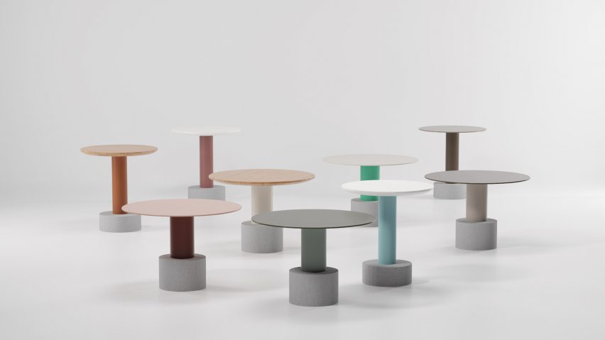 Patricia Urquiola creates “postmodernist” tables for Kettal