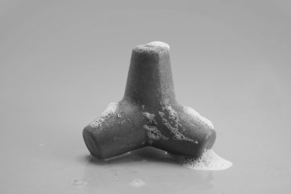 Tetra Soap is designed to look like concrete structures