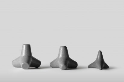 Tetra Soap is designed to look like concrete structures