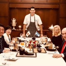 Dessert served to Japanese prime minister in Tom Dixon shoe