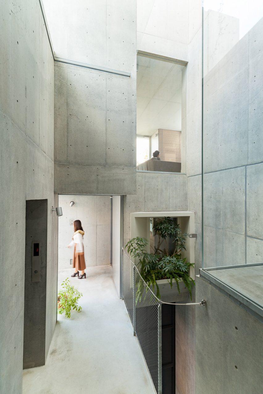 Akihisa Hirata stacks concrete boxes to create "futuristic and savage" Tree-ness House