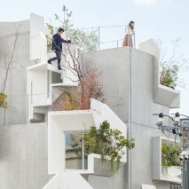 Akihisa Hirata stacks concrete boxes to create "futuristic and savage" Tree-ness House