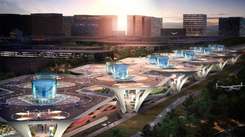 Uber reveals “skyport” proposals for flying taxi services
