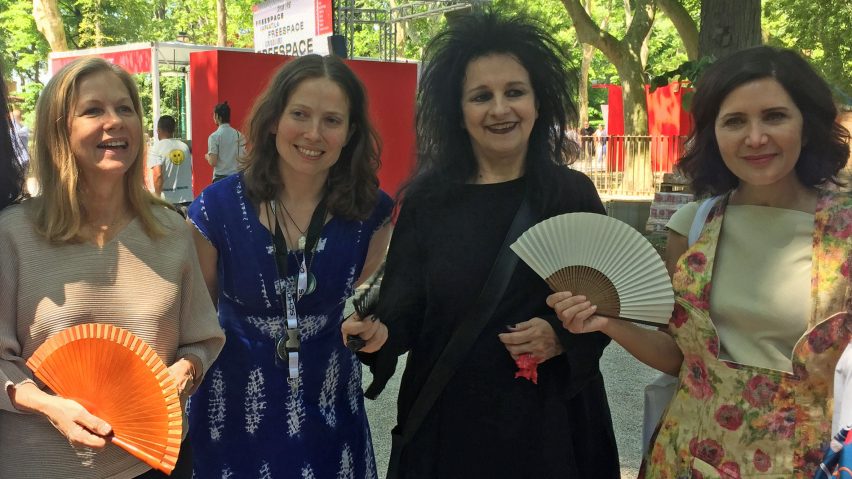 Female architects host flash mob at Venice Architecture Biennale to call for gender equality