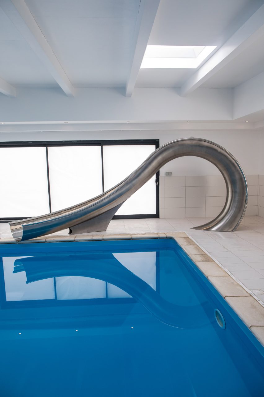 Design studio Splinterworks has created a sculptural waterslide