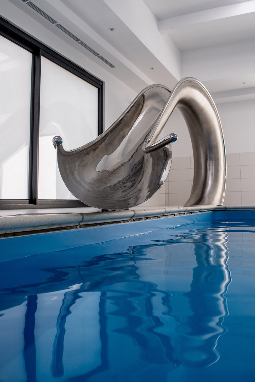 Design studio Splinterworks has created a sculptural waterslide