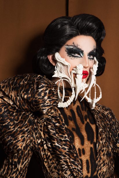 3D printed mask at Rupaul's Drag Race by Kevin Freitas Conlin