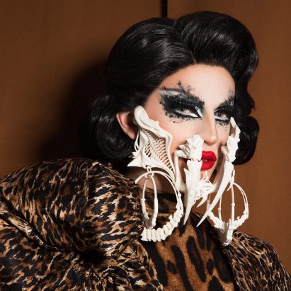 3D printed mask at Rupaul's Drag Race by Kevin Freitas Conlin