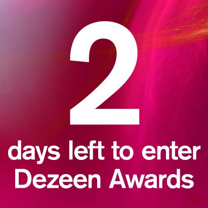 Two days left to enter Dezeen Awards!