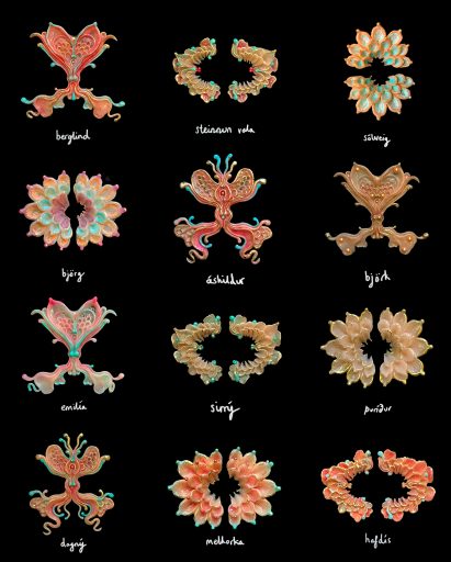 Björk's Utopia tour headpieces made to resemble orchids and bones, says designer James Merry