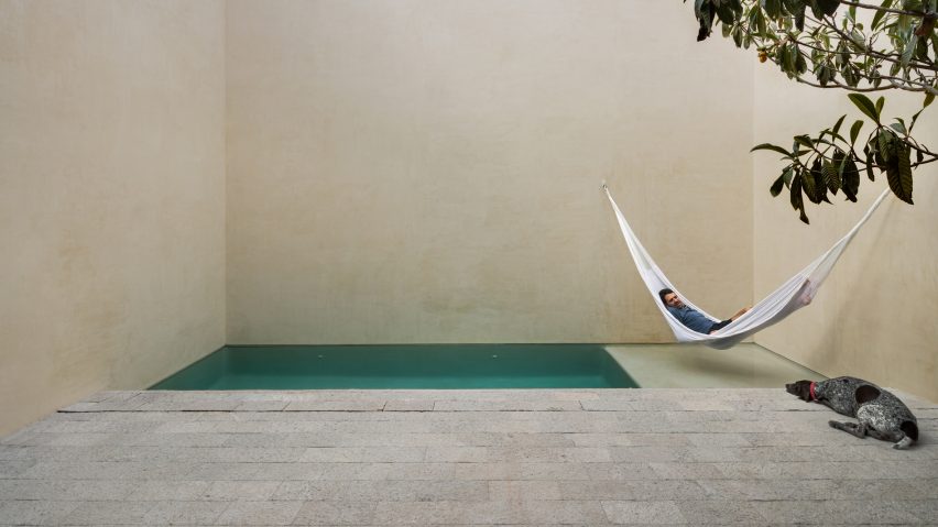 Three patios and a swimming pool slot into Casa La Quinta in Mexico