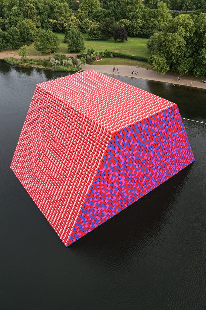 Christo's The London Mastaba at the Serpentine