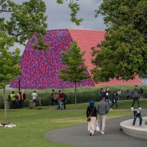Footage shows Christo’s sculpture floating on London’s Serpentine Lake
