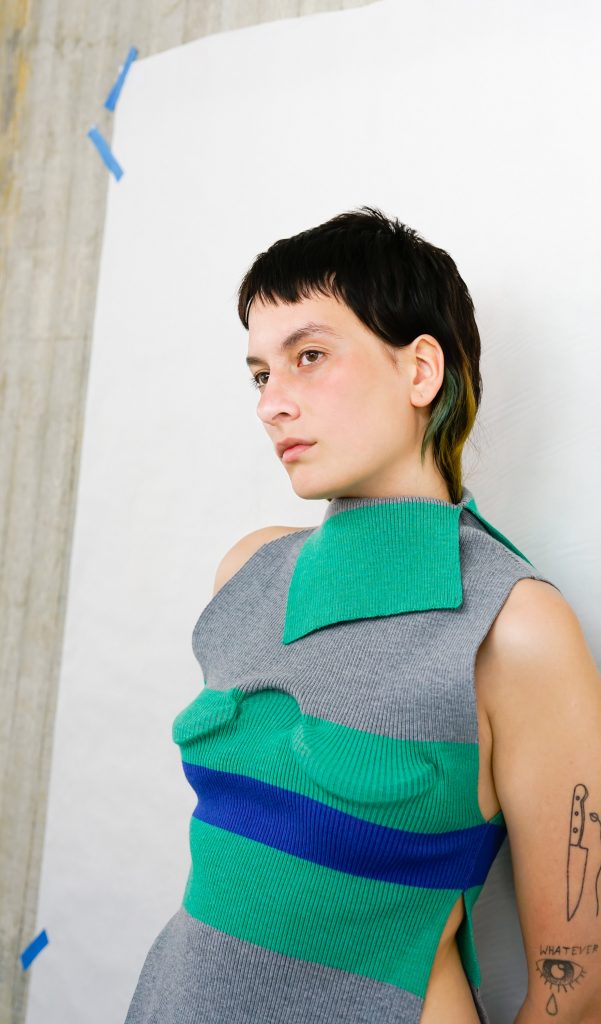 Lingxiao Luo creates playful knitwear using 3d-printing