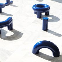 Objects of Common Interest installs tubular Formation seats on Athens Conservatoire patio